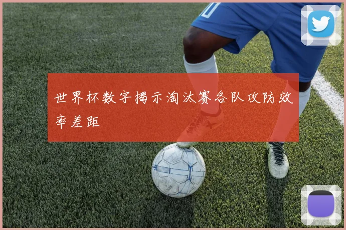 世界杯数字揭示淘汰赛各队攻防效率差距